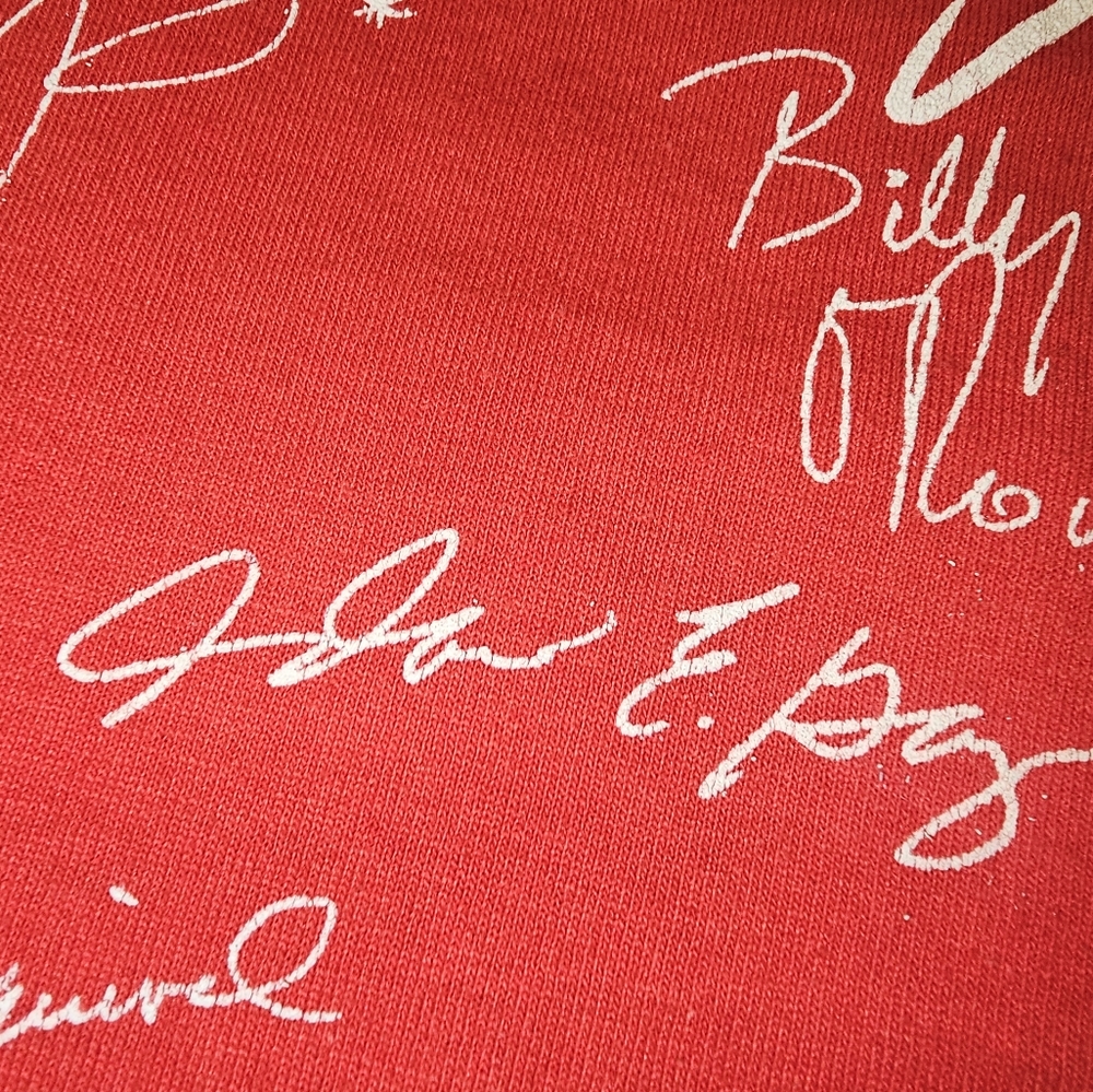 1991 David Lee Garza long sleeved Autograph print shirt - Picture 4 of 10